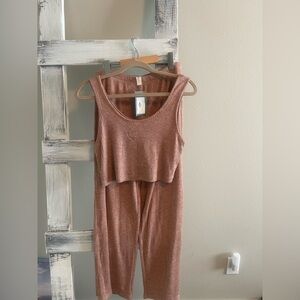 Mahina Ribbed Mauve Tank Top